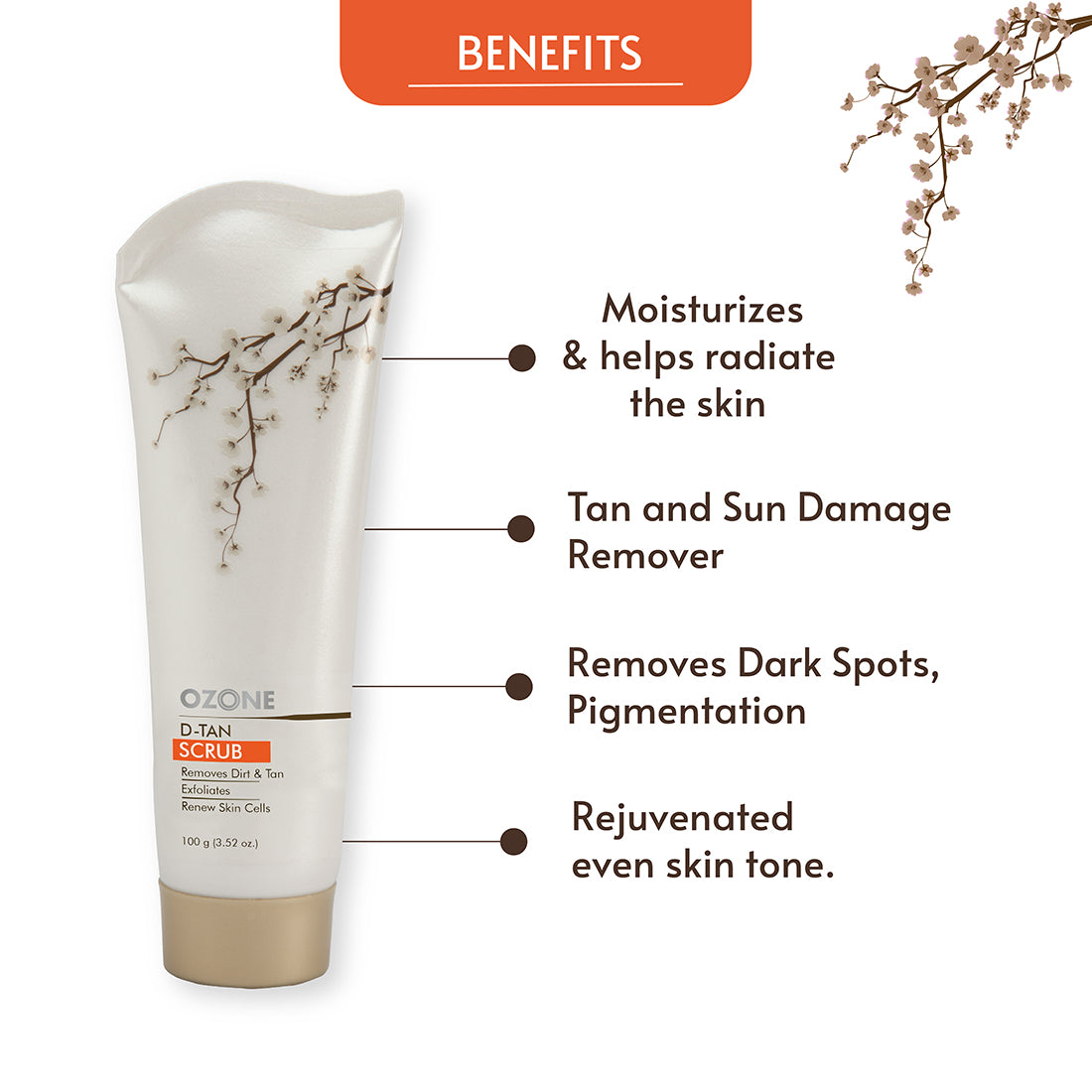 ozone d tan face scrub benefits