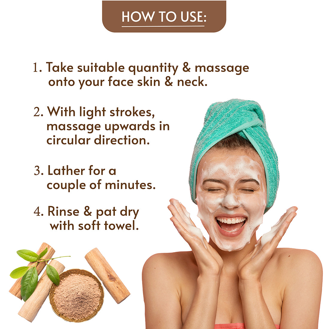 Sandal Facewash, Pack & Rose Toner Combo