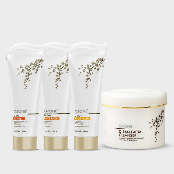 Tan Removal Combo (Face wash, Scrub, Pack, Cleanser-250g)