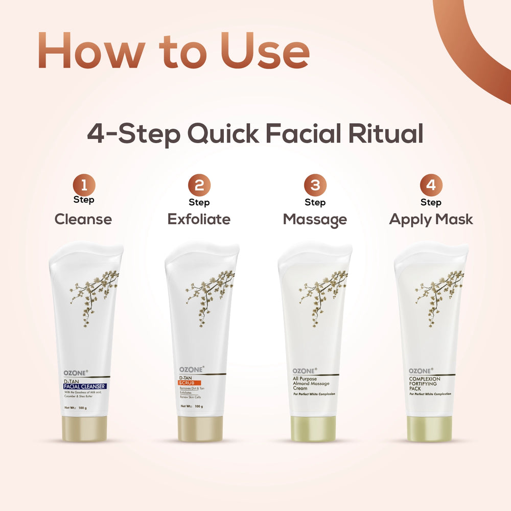 Xpress White Facial Kit – Ozone Ayurvedics
