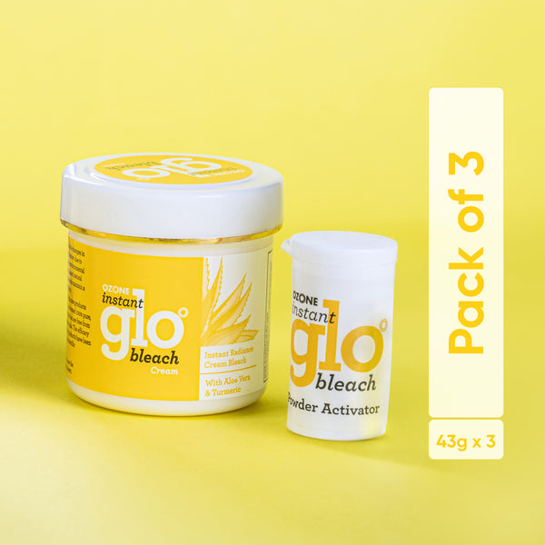 Instant Glo Bleach Cream 43 GM (Pack of 3)