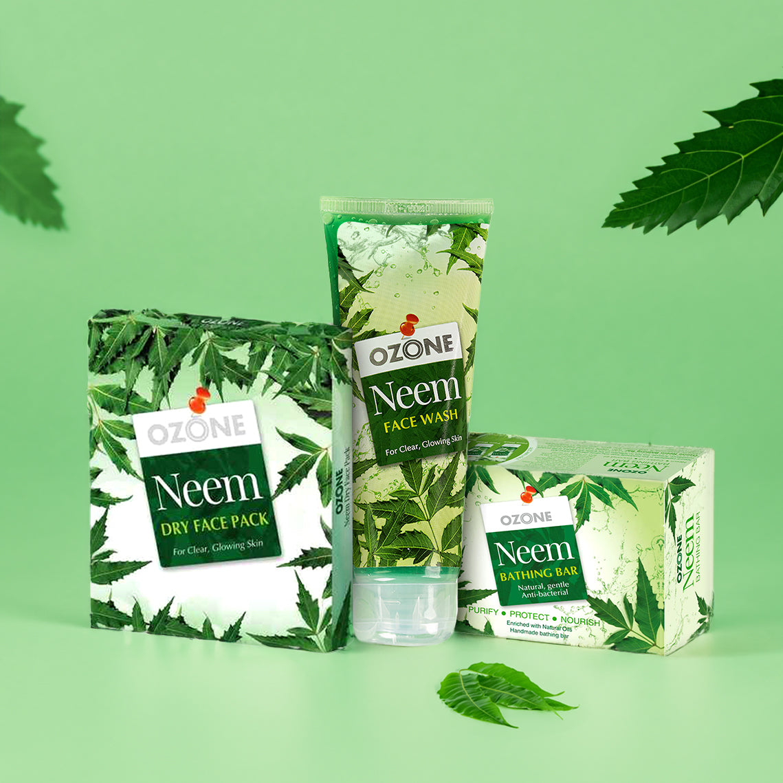 Neem Trio: Pack, Facewash, Soap