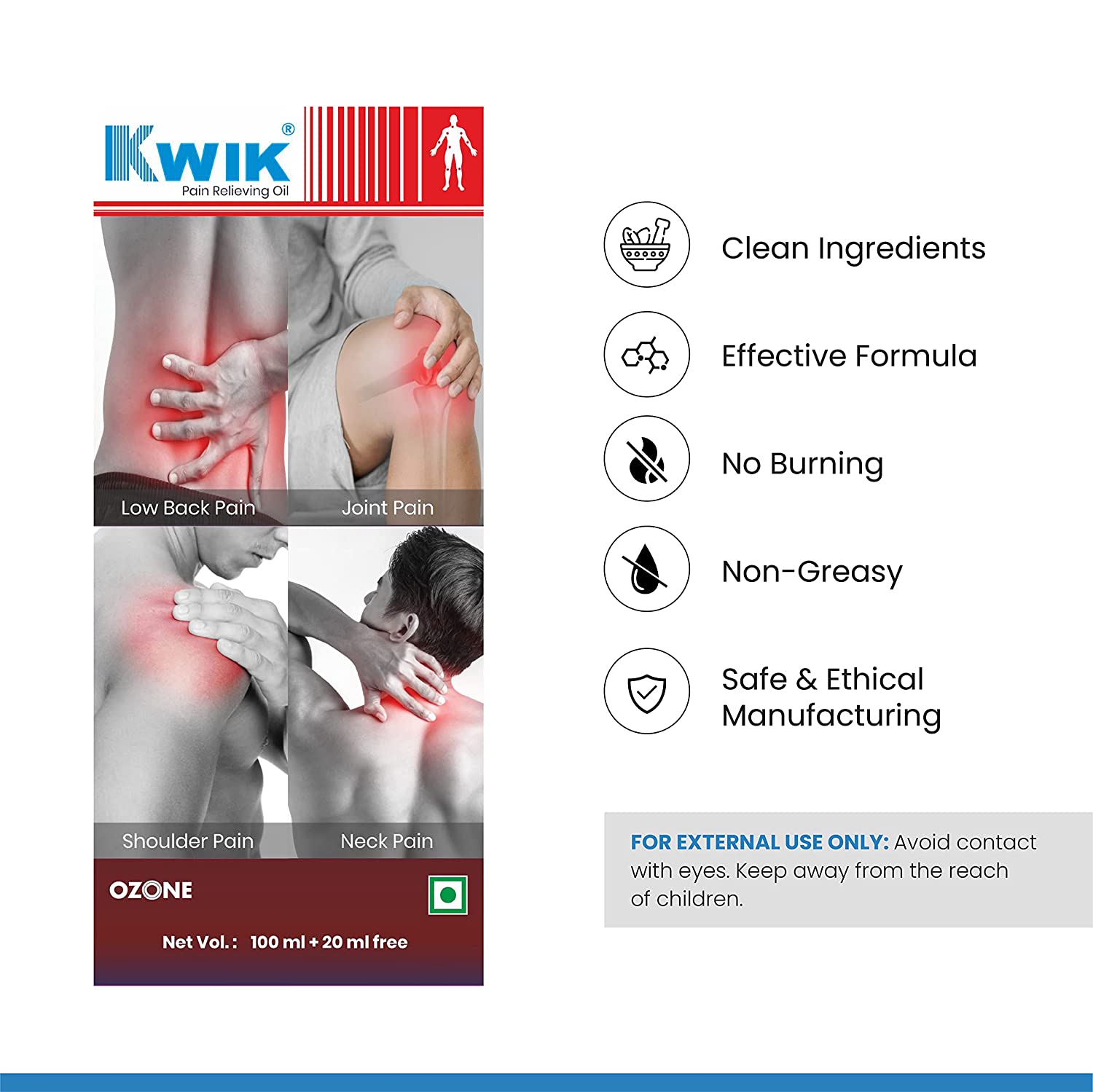 Kwik Pain Relieving Oil