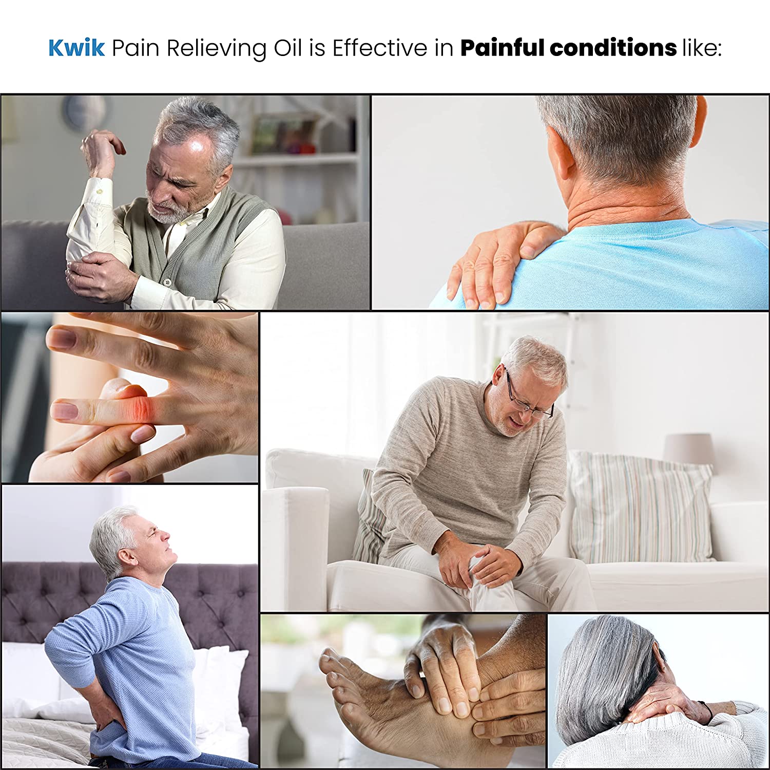 Kwik Pain Relieving Combo (120Ml Oil + Gel)