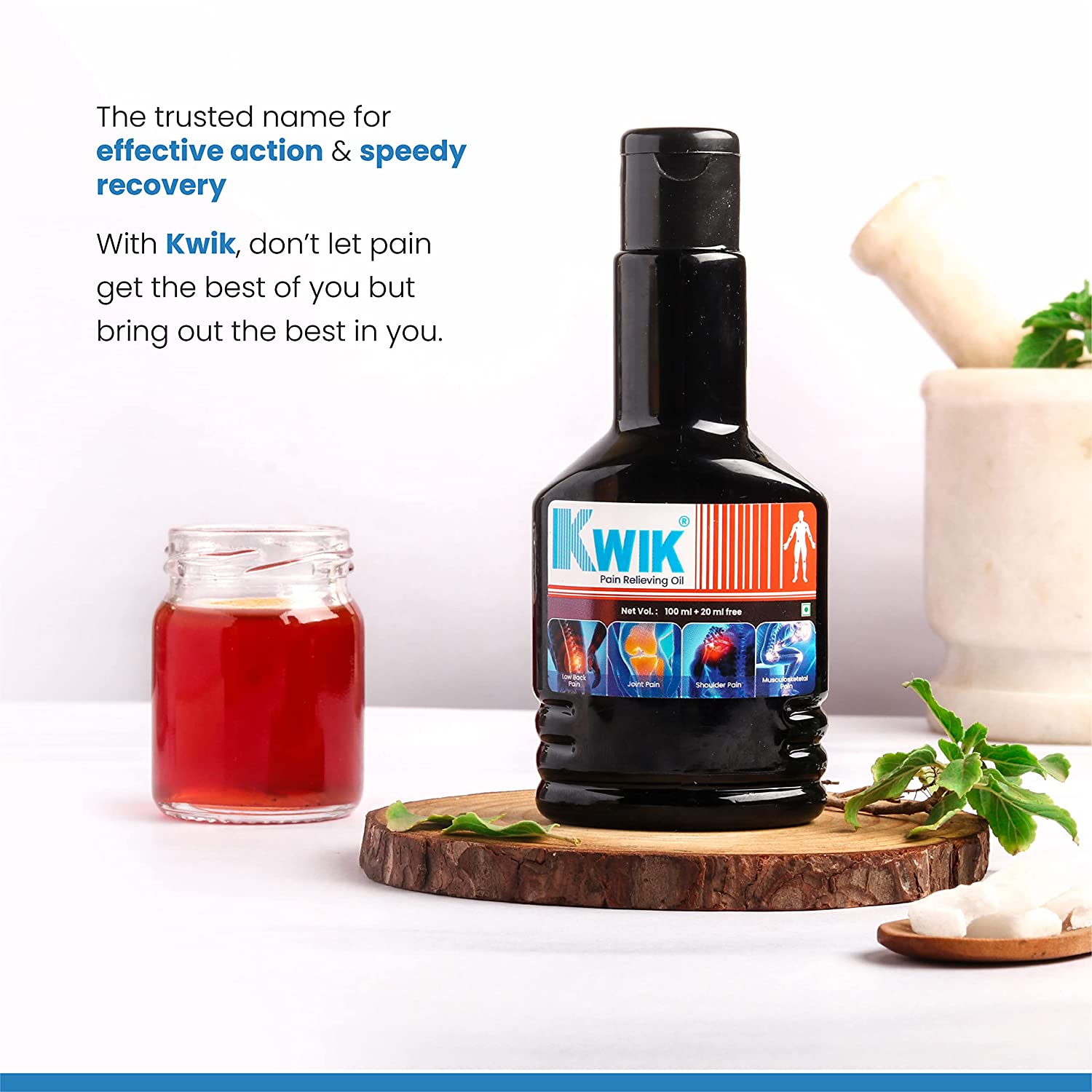 Kwik Pain Relieving Combo (120Ml Oil + Gel)