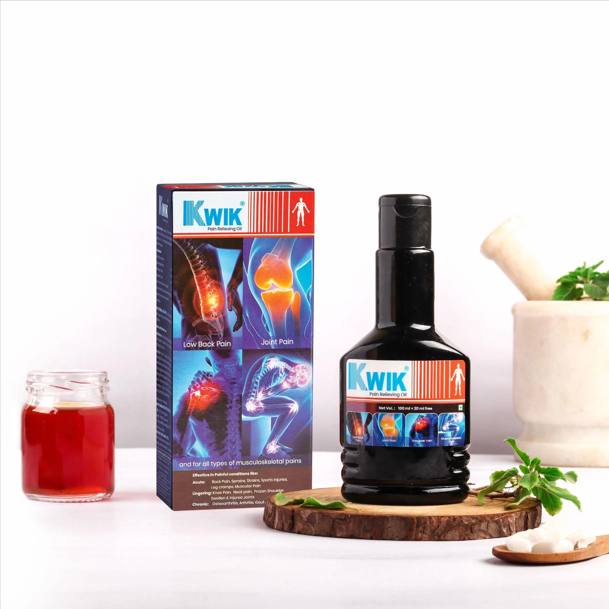 Kwik Pain Relieving Combo (50Ml Oil + Gel)